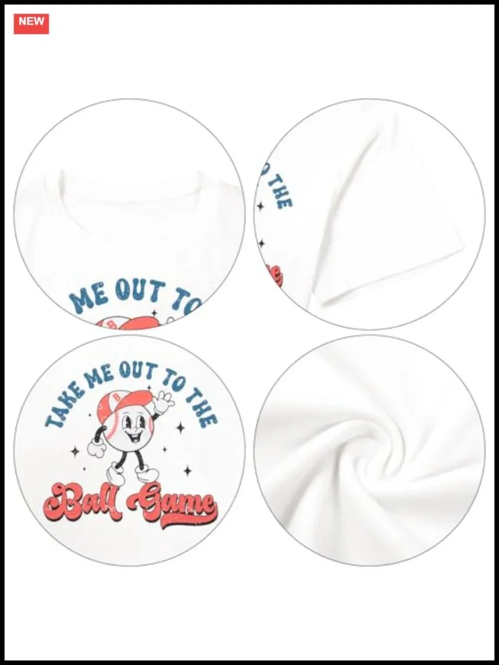 Oversized Baseball Tee Softball Season Graphic Shirt